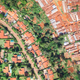 Aerial photos of Nairobi show Kibera’s proximity to developed housing estates.